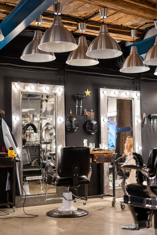 barber shop with unique design