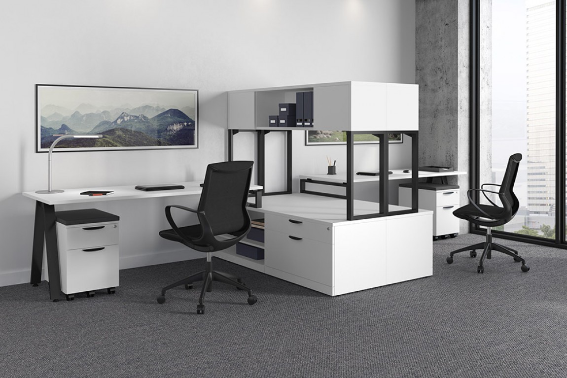 white office furniture set