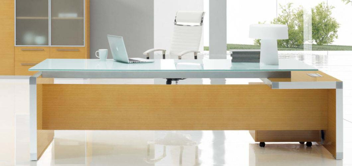 Executive L Shaped Desk With Drawers And Glass Desktop Miele Potenza Corp Design Executive L Shaped Desk With Drawers, L Shaped Glass Computer Desk With Drawers