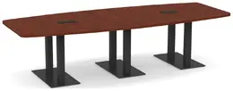Modern Boat Shaped Conference Table - PL Laminate
