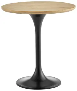 Mid-Century Pedestal Side Table - Astrid