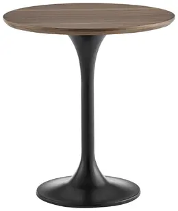 Mid-Century Pedestal Side Table - Astrid