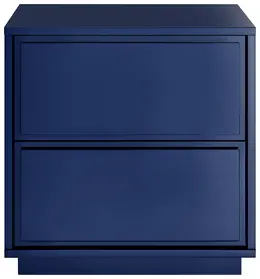 Modern Glossy Side Table with Drawers - Tresero