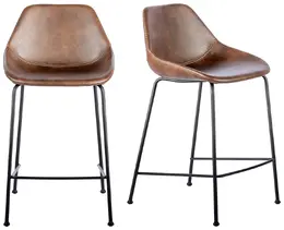 Mid-Century Contour Stool - Set of 2 - Corinna
