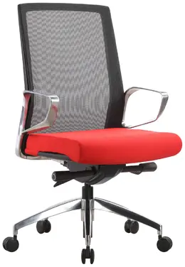Executive Task Chair with Red Seat Cover - Moderno Classico