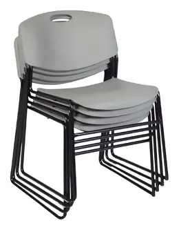 Plastic Stacking Chair - Set of 4 - Zeng