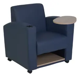 Club Chair with Tablet Arm and Storage - Nova