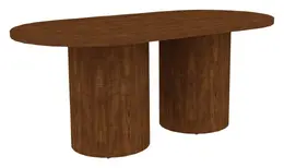 Racetrack Conference Table with Drum Base - Concept 400E