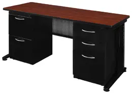 Double Pedestal Desk - Fusion