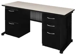 Double Pedestal Desk - Fusion
