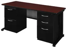 Double Pedestal Desk - Fusion
