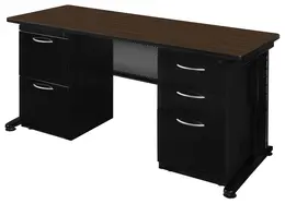 Double Pedestal Desk - Fusion