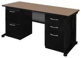 Double Pedestal Desk - Fusion
