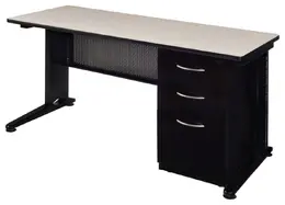 Single Pedestal Desk - Fusion