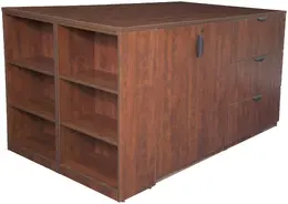 3 Lateral File with Storage and Bookcase - Legacy