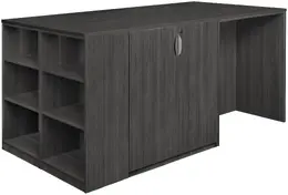 Stand Up Desk with Storage Cabinets - Legacy