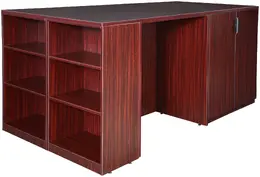 Stand Up Desk with Storage Cabinets - Legacy