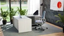 L Shaped Desk with Drawers - Potenza
