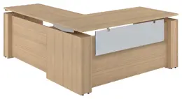 L Shape Sit Stand Desk - Elevare