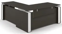 Sit Stand L Desk with Modesty Panel - Elevare