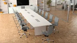 Boat Shaped Conference Table - Potenza