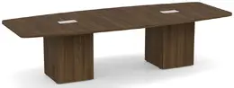 Boat Shaped Conference Table with Cube Base - PL Laminate