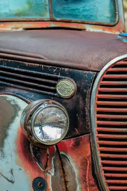 Grandpa's Ford Vertical - Office Wall Art - Vintage