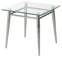Square Glass Top Table - Brooklyn
