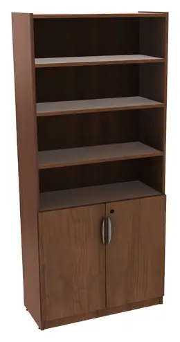 Bookcase with Locking Doors - PL Laminate