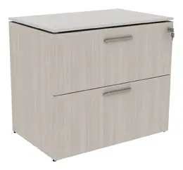 2 Drawer Lateral File Cabinet with Glass Top - Potenza
