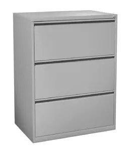Silver 3 Drawer Lateral File Cabinet - Signature