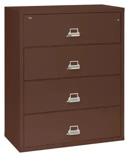 4 Drawer Lateral Fireproof File Cabinet - 45" Wide - Classic
