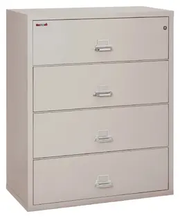 4 Drawer Lateral Fireproof File Cabinet - 45" Wide - Classic