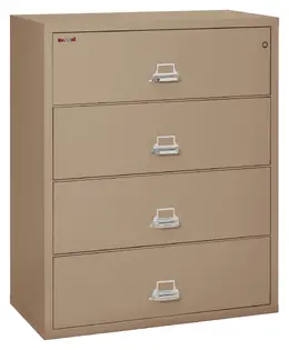 4 Drawer Lateral Fireproof File Cabinet - 45" Wide - Classic