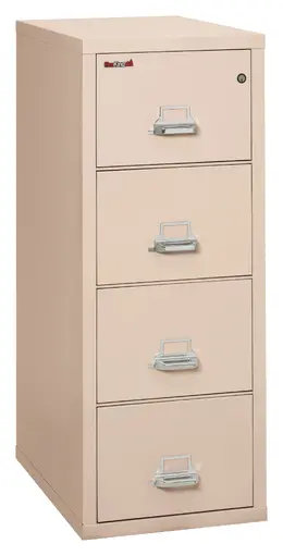 4 Drawer Vertical Fireproof File Cabinet - 18" Wide - Classic