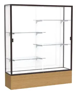 Display Cabinet with Glass Doors and Shelves - 60" x 72"
