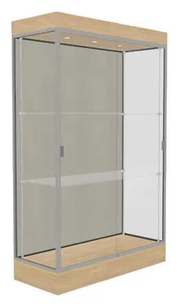 Large Display Case with LED Lighting - 48" x 76" - Edge