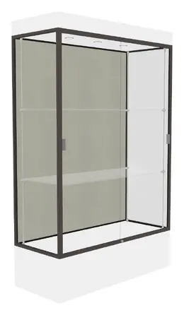 Lighted Display Case with 12" Base - 48" x 76" - Edge