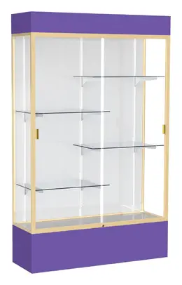 Glass Display Case with Lights - 48" x 80" - Spirit