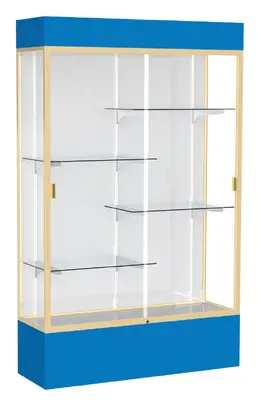 Glass Display Case with Lights - 48" x 80" - Spirit