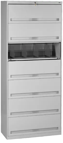 Lateral File Cabinet with Shelves - Standard