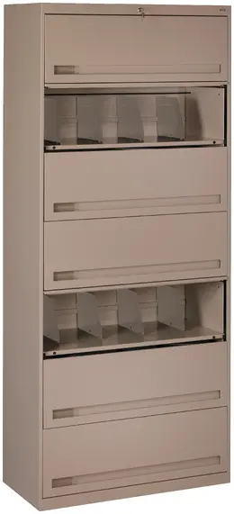 Lateral File Cabinet with Shelves - Standard