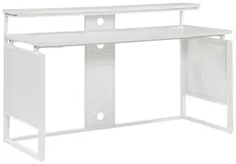 Home Office Desk with Elevated Monitor Shelf - Ace