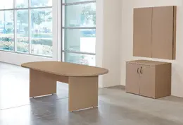 Conference Table with Storage and Whiteboard - Napa