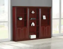 Bookcase Wall Unit with Hinged Door Storage - Townsend