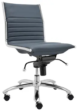 Modern Low Back Office Chair without Arms - Dirk