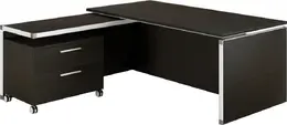 Executive L Shaped Desk with Drawers - Potenza