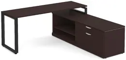 L Shaped Desk with Storage - Elements