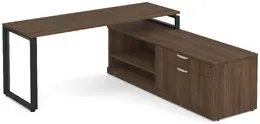 L Shaped Desk with Storage - Elements
