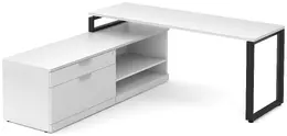 L Shaped Desk with Storage - Elements